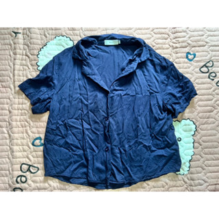 เสื้อเชิ๊ตสุดเก๋สีนำ้เงิน แบรนด์ Rool
