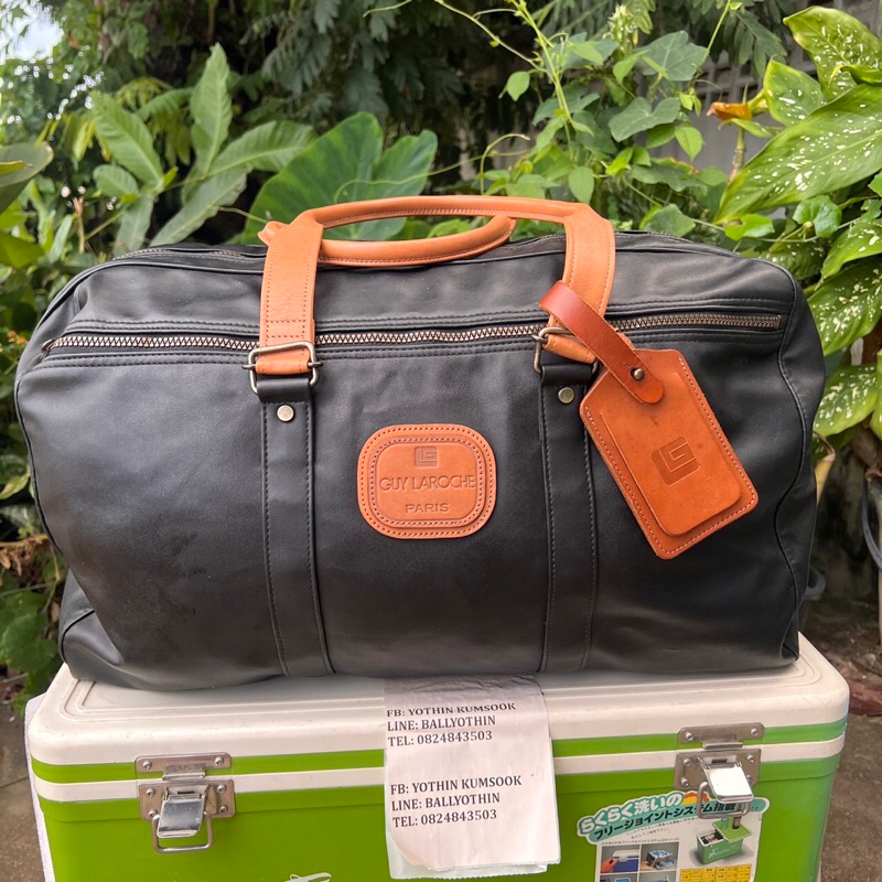 กระเป๋าเดินทางแบบถือ Lugged Bags แบรนด์ Guy Laroche มือสองจากญี่ปุ่นสวยๆ