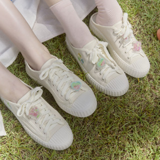 Minx รุ่น peony รองเท้าผ้าใบปิดส้น sneaker / เปิดส้น slipper