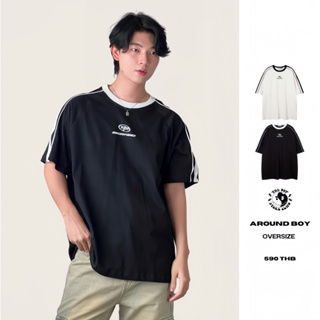 THEBOY-AROUND BOY OVERSIZE เสื้อยืดสไตล์สปอร์ต