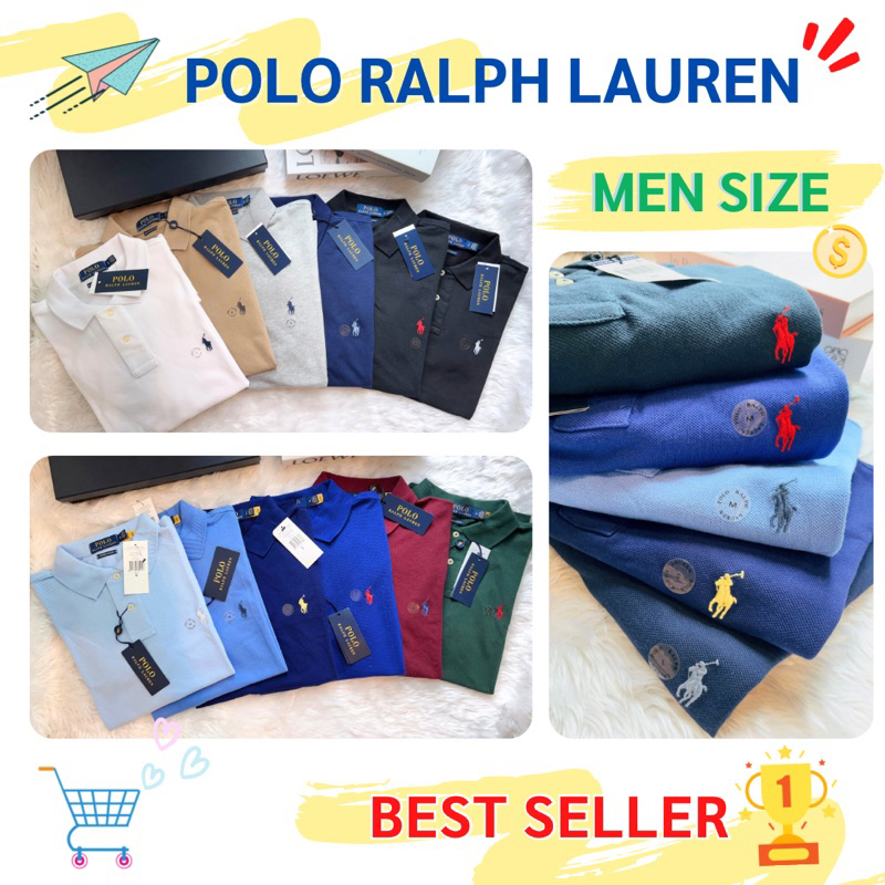 NEW IN POLO RALPH LAUREN MESH COTTON MEN SIZE ของแท้ of