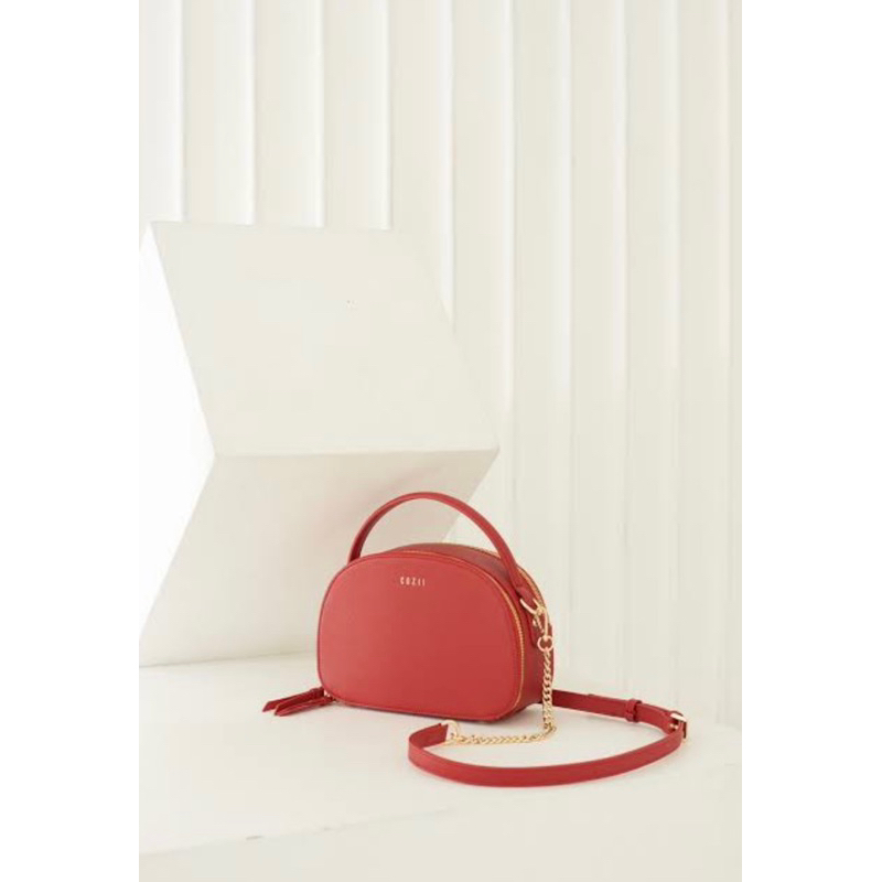 กระเป๋าสะพายข้าง Coziibag Audrey “Luxe Red”