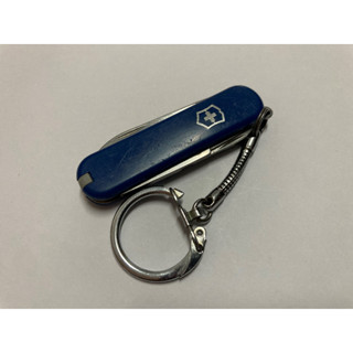 Victorinox Classic น้ำเงิน โลโก้ ALSTOM พร้อมสายคล้อง