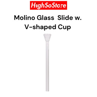 Molino Glass ท่อต่อแก้วพร้อมคัพ Slide w. V-shaped Cup คัพแก้ว (PBA-1015)