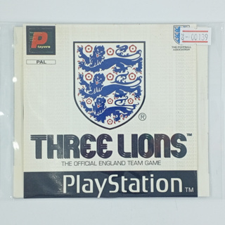 [00139] THREE LIONS (EU) แผ่นเกมก็อปปี้ PS1 แผ่นเกมปั๊มโรงงาน มือสองสภาพดี