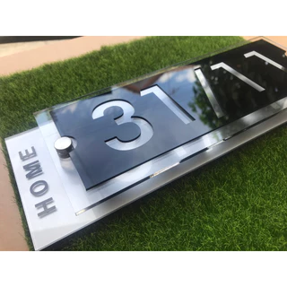 ป้ายบ้านเลขที่สไตล์โมเดิร์น เพิ่มมิติ2ชั้น แจ้งเลขที่บ้านทางแชท