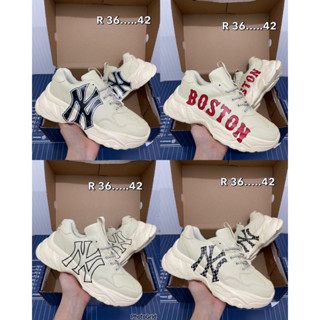 💫✨ถูกที่สุด!!พร้อมส่ง New MLB BOSTON  รองเท้ากีฬารองเท้าอเนกประสงค์  สูง 6CM. งานเทียบแท้💕❤️