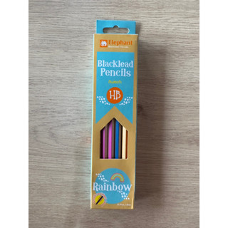 ดินสอ HB Elephant Blacklead Pencils Rainbow ( 1*12 แท่ง )