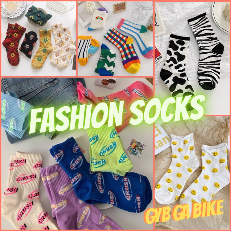 🧦พร้อมส่ง 🧦ถุงเท้าแฟชั่น ถุงเท้า (ผู้ใหญ่)
