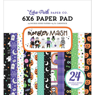 Monster Mash :   Echo Park Double-Sided Paper Pad 6"X6" กระดาษ ฮาโลวีน