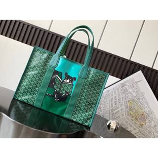 กระเป๋าสะพายข้างพร้อมส่ง#goyard Villette Tote Bag MMเทพ