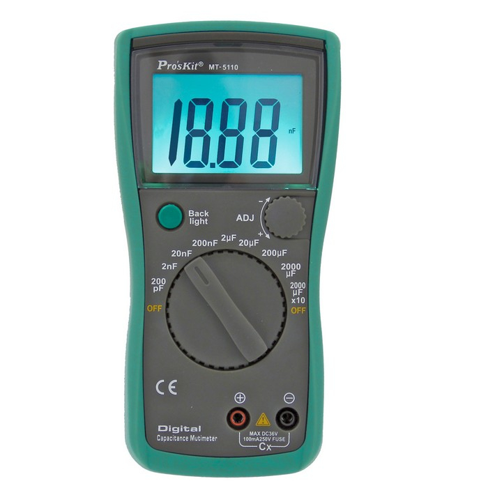 Pro'sKit เครื่องวัดความจุไฟฟ้า 3 1/2 Capacitance Meter Pro'sKit MT-5110