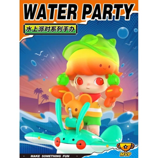งานกล่องสุ่ม(แบบเลือกตัว)Pop Mart Water Party Series Dimoo Crebaby Skullpanda Hacipupu Sweet bean Labubu พร้อมส่งจากกทม.