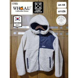 เสื้อฟรีส Fleece กันหนาว ขนแกะ แบรนด์ Who.a.u ของแท้ มือ2