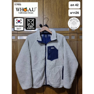 เสื้อฟรีส Fleece กันหนาว ขนแกะ แบรนด์ Who.a.u ของแท้ มือ2