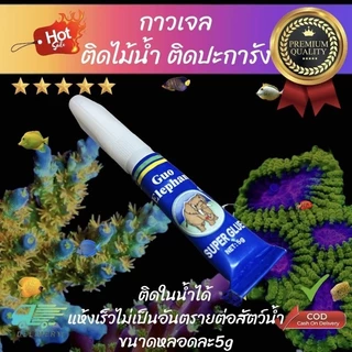 กาวเจลสำหรับติดปะการัง กาวติดไม้น้ำ กาวติดปะการัง (ราคาต่อ1หลอด)