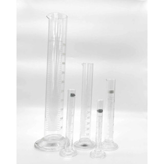 กระบอกตวง (แก้ว) , กระบอกตวงปริมาตร , กระบอกตวงแก้ว , measuring cylinder glass ขนาด 50-1000 ml