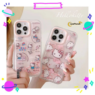 ✨จัดส่งภายใน 24 ชม✨เคสไอโฟน12 13 14 Pro For 11 HelloKitty ความนิยม การ์ตูน สาวน่ารักหัวใจ แฟชั่น การป้องกันการตก Case