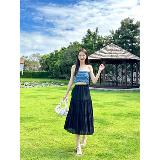 Mabel Skirt - กระโปรงยาวแต่งระบาย