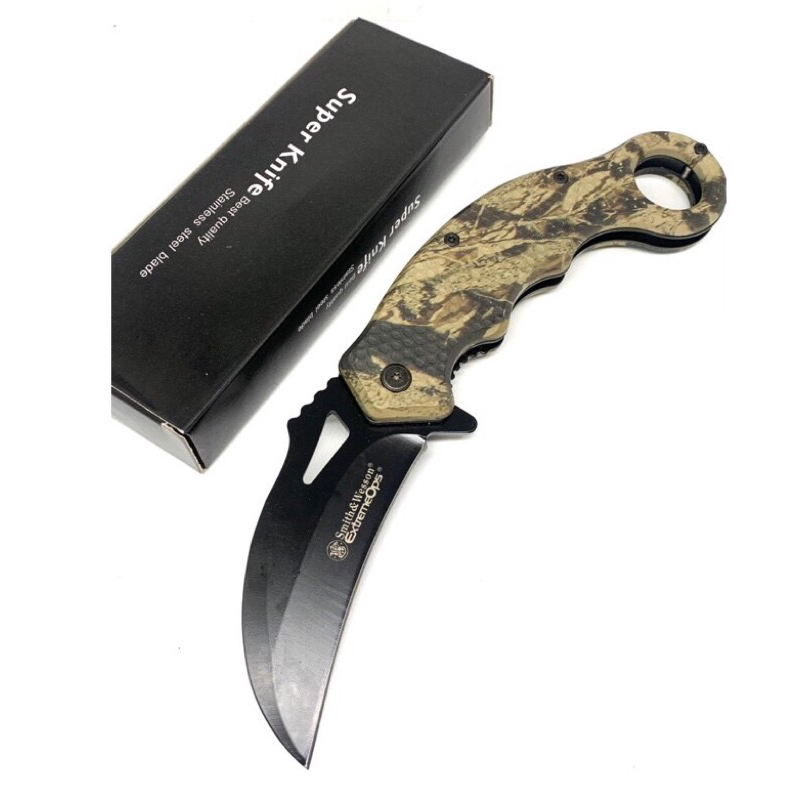 🇨🇳 Smith & Wesson Karambit Folding Hunting Knife ExtremeOps
