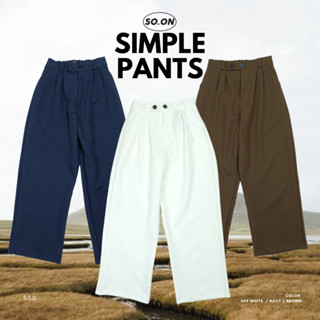 👖So on Long Pants กางเกงขายาว รุ่น Simple (ใส่โค้ด WYLUNJ ลดทันที 45.- )