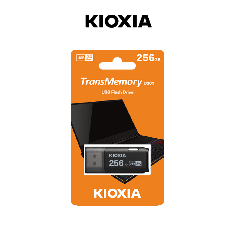 KIOXIA TransMemory U301 USB flash drives (สีดำ)