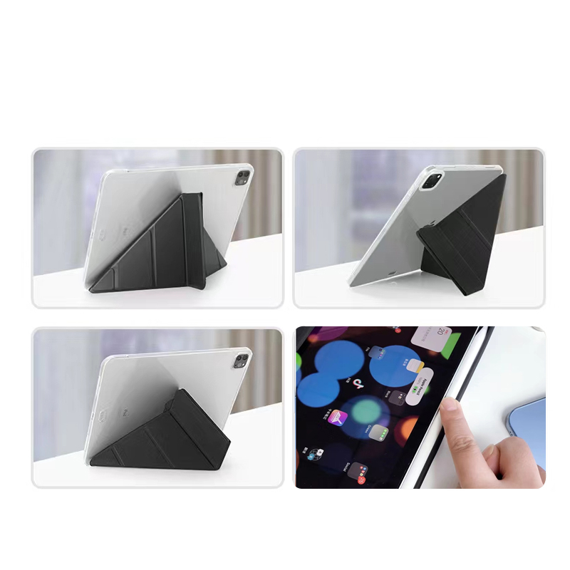 เคสรูปตัว Y แผ่นหลังแบบใส gen7/8/9 10.2 Air3/Pro10.5 Air4 Air5 10.9 Air1/2 gen5/gen6 9.7 Pro11พร้อมถาดใส่ปากกาเคสไ - รูปที่ 7