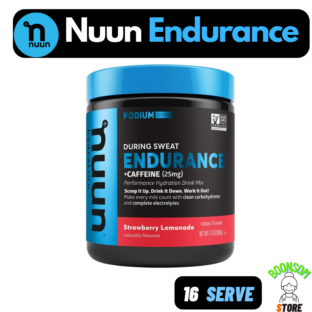 Nuun Endurance ( Hydration ) 16 serve: ผงกลือแร่ผสมน้ำ สำหรับออกกำลังกาย