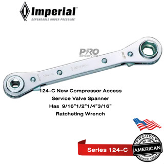 IMPERIAL ประแจวาล์วบริการ ประแจเปิดวาล์ว Series-124-C อิมพีเรียลUSA. 4ขนาด 9/16”1/2”1/4”3/16”