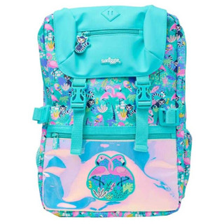 Smiggle Better Together Attach Foldover Backpack กระเป๋าเป้ขนาด 22L ลายฟามิโก้ พร้อมส่งในไทย