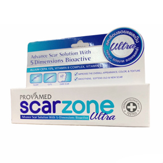 Provamed Scarzone Ultra 10 g.  โปรวาเมด สการ์โซน อัลตรา 10 กรัม ลดรอยเเผลเป็นได้ครบทั้ง 5 ด้าน