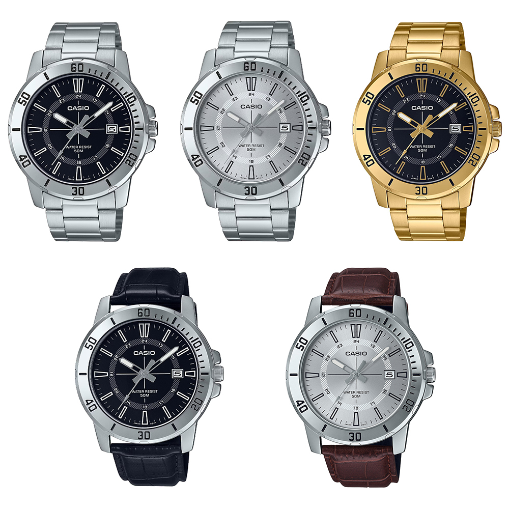 Casio Standard นาฬิกาข้อมือ รุ่น MTP-VD01D-1C,MTP-VD01D-7C,MTP-VD01G-1C,MTP-VD01L-1C,MTP-VD01L-7C