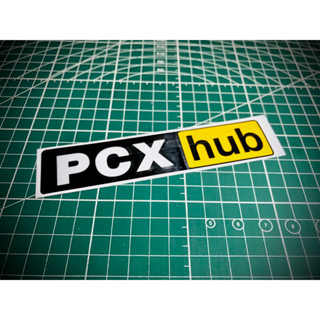 สติ๊กเกอร์ PCX hub สะท้อนแสง pcxดิวะ คำกวนๆ