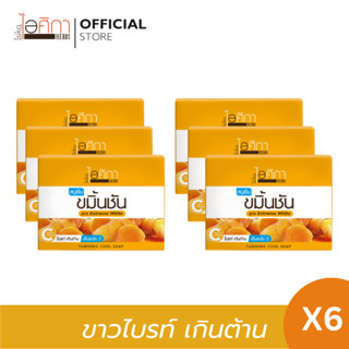 ไอศิกา สบู่เย็นขมิ้นชัน ขนาด 100 กรัม I TURMERIC COOL SOAP (6 Pcs.)