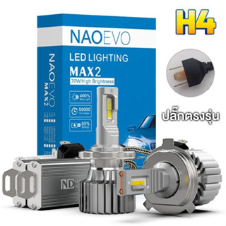 ไฟหน้า Led  NAOEVO MAX2 EPIStar​ Gen4​ ขั้วหลอด H4