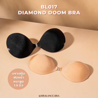 กรอกโค้ด WTVKPK  ลดทันที 45.-  BL017 diamond doom bra บราเสริมฟองน้ำ หนา1.5 นิ้ว เสริมหนาสุด ดีเทลตะขอเพชร