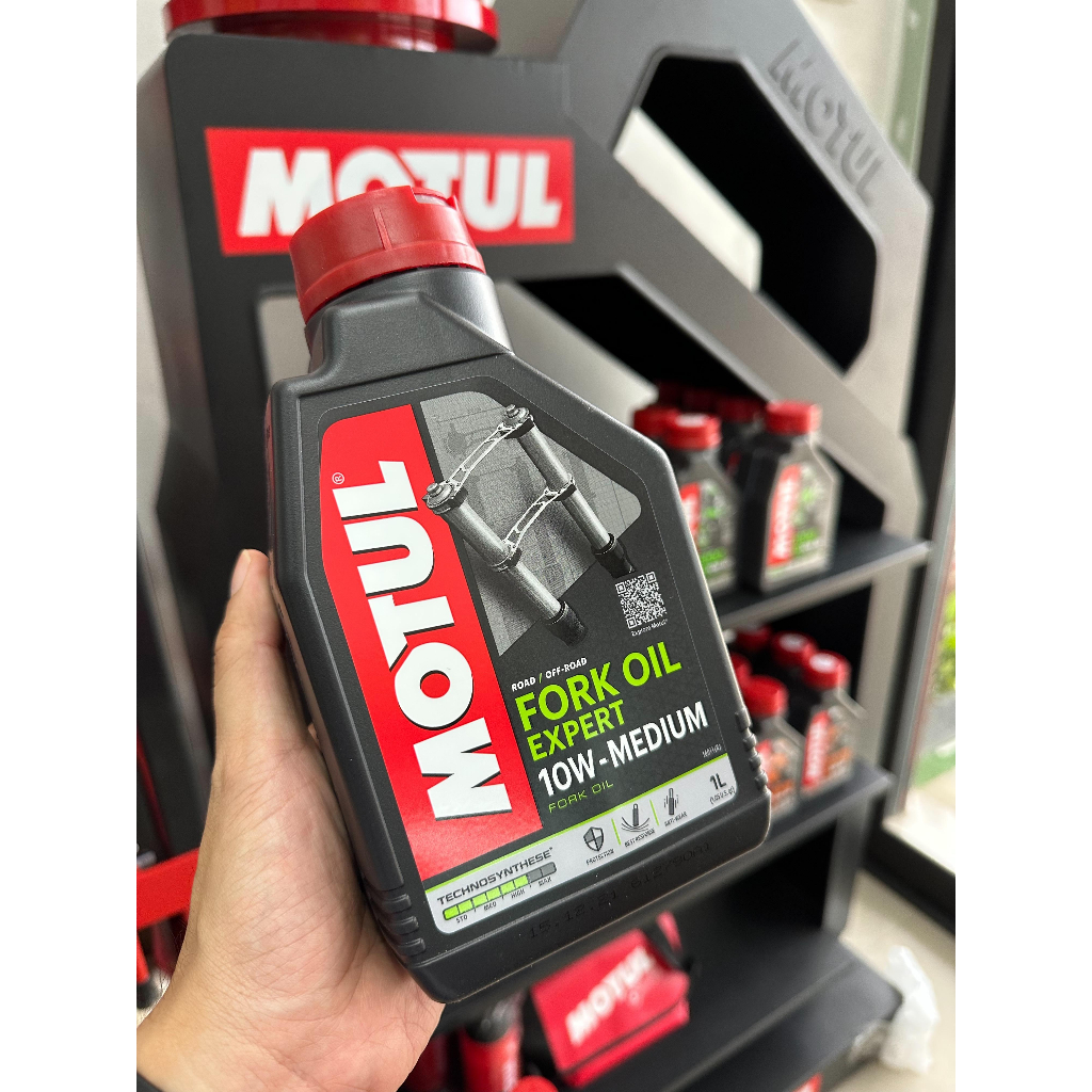 น้ำมันโช๊คอัพ MOTUL ความหนืด 5W 10W 15W 20W เกรดกึ่งสังเคราะห์ Technosynthese ขนาด 1 ลิตร