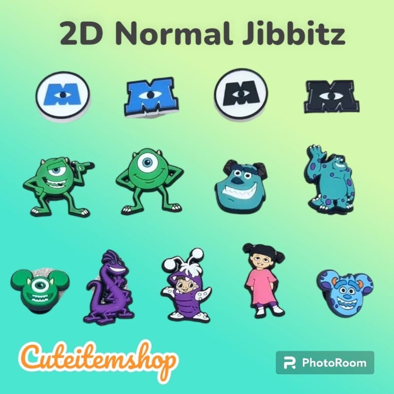 Shoes Charm Jibbitz Monster Inc.👟ตุ๊กตาติดรองเท้า พร้อมส่ง ✨สั่ง 5 แถม 1✨ตัวแถมทางร้านสุ่มให้นะคะ