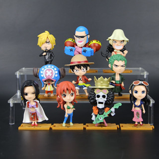 โมเดล ของสะสม ของตกแต่ง  ตัวการ์ตูนวันพีช One Piece เซ็ต 10 ตัว