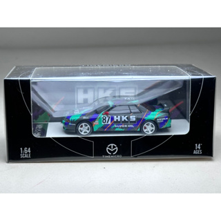 Nissan GTR R32 HKS เปิดฝากระโปรงได้ Scale 1:64 ยี่ห้อ Timemicro