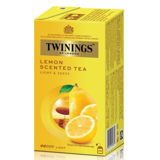 Twinings Lemon Scented Tea 25 sachets ทไวนิงส์ ชากลิ่นเลมอน  อาหาร เครื่องดื่ม ชาซอง