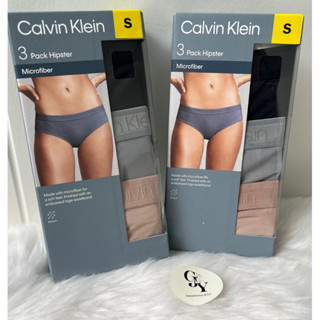 กางเกงในผู้หญิง Calvin Klein Modern Brief 3pcs / pack Size S เอว 26.5-27.5 นิ้ว  สะโพก36.5 -37.5 นิ้ว