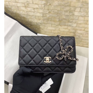 กระเป๋าสะพายข้าง NEW CHANEL WALLET ON CHAIN BAG สินค้าพร้อมส่ง เนื้องานสวย