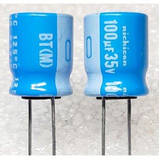 Nichicon BT 100uf 35v 125° capacitor ตัวเก็บประจุ คาปาซิเตอร์