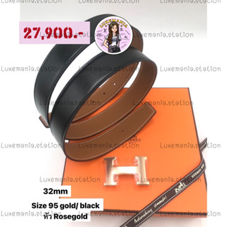 👜: New!! Hermes Belt 32 mm. Size 95‼️ก่อนกดสั่งรบกวนทักมาเช็คสต๊อคก่อนนะคะ‼️