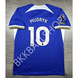 เสื้อฟุตบอล Chelsea home เชลซี เหย้า 2023/24 10 MUDRYK อาร์มพรีเมียร์ลีค No Room
