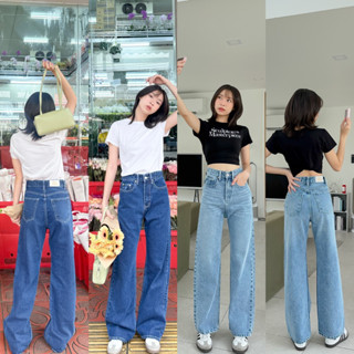 (กรอกโค้ด HELLOX9 ลด75฿) Jeans 01 กางเกงยีนส์ทรงกระบอก