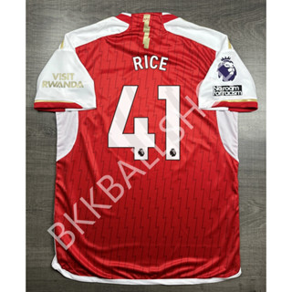 เสื้อฟุตบอล Arsenal Home อาเซน่อล เหย้า 2023/24 อาร์ม EPL 41 RICE