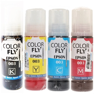 หมึก Epson 003 Refill Inkjet Printer Color Fly 100 ml. L1110 / L3110 / L3150 / L5190 หมึกเติม หมึกเครื่องปริ้น