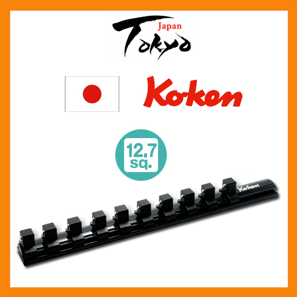 KOKEN RSAL300-1/2x10 รางแม่เหล็ก 12" พร้อมคลิป 1/2" 10ชิ้น【ส่งตรงจากญี่ปุ่น】